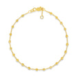 Bead Stationed Bracelet 14k Yellow Gold