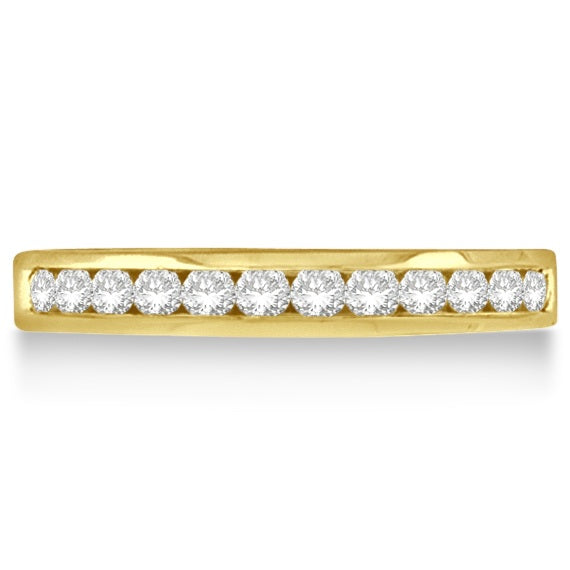 Channel-Set Diamond Ring Band in 14k Yellow Gold (0.33ct)