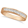 Princess-Cut Channel-Set Diamond Ring Band 14k Rose Gold (0.50ct)