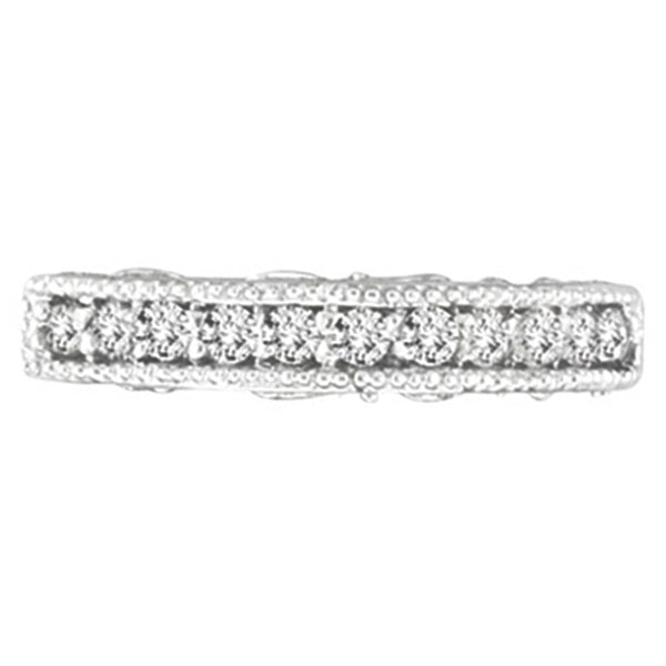 Stackable Diamond Ring Anniversary Band 14k White Gold (0.31ct)