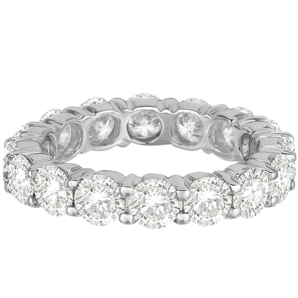 Diamond Eternity Ring Wedding Band 18k White Gold (4.00ct)