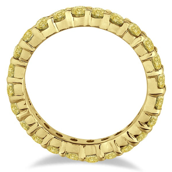 Fancy Yellow Canary Diamond Eternity Band 14k Yellow Gold (2.00ct)