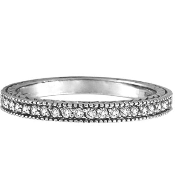 Diamond Wedding Ring Band in 14K White Gold (0.31 ctw)