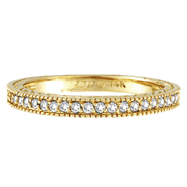 Diamond Wedding Ring Band in 14K Yellow Gold (0.31 ctw)