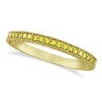 Fancy Yellow Canary Diamond Stackable Ring Band 14K Yellow Gold (0.31ct)