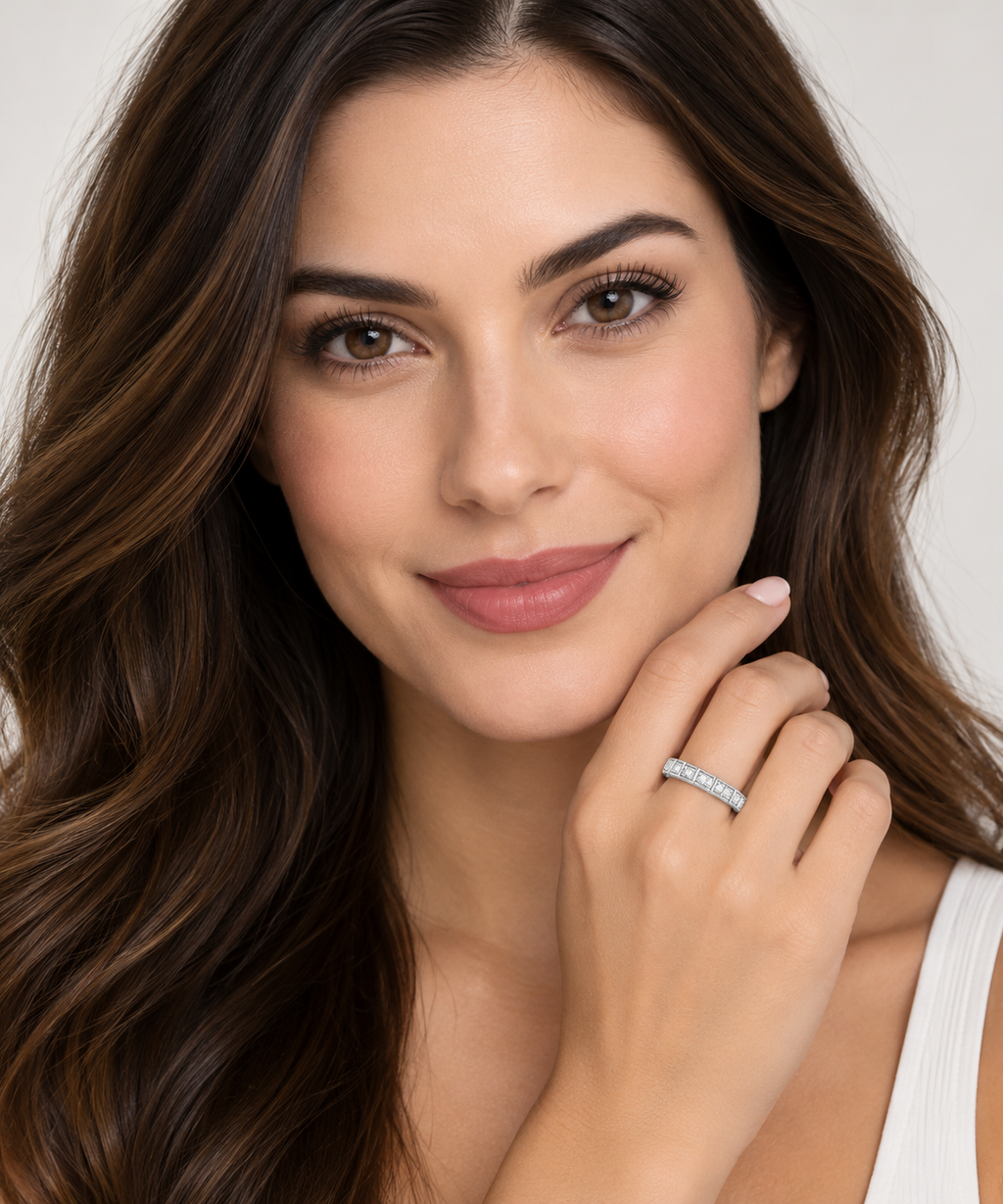 Diamond Stackable Anniversary Band in 14k White Gold (0.33 ctw)
