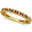 Ruby Stackable Ring Anniversary Band in 14k Yellow Gold (0.27ct)