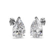 1.50ct Pear-Cut Moissanite Stud Earrings 14kt White Gold (F-G, VVS1)