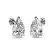 2.00ct Pear-Cut Moissanite Stud Earrings 18kt White Gold (F-G, VVS1)