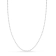 Bead Chain Necklace With Lobster Lock 14k White Gold
