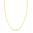 Bead Chain Necklace With Lobster Lock 14k Yellow Gold
