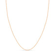 Cable Chain Necklace With Lobster Lock 14k Rose Gold