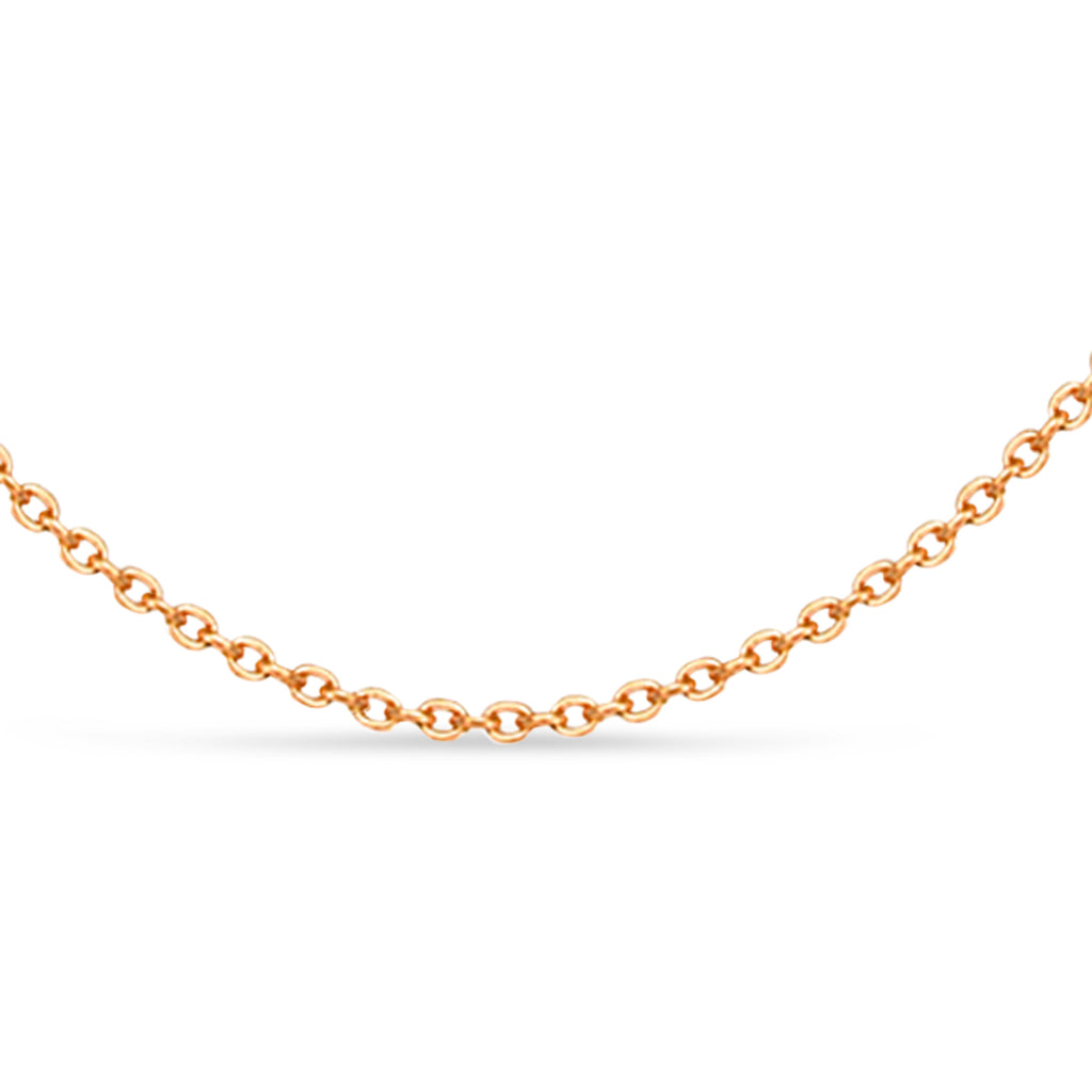 Cable Chain Necklace With Lobster Lock 14k Rose Gold