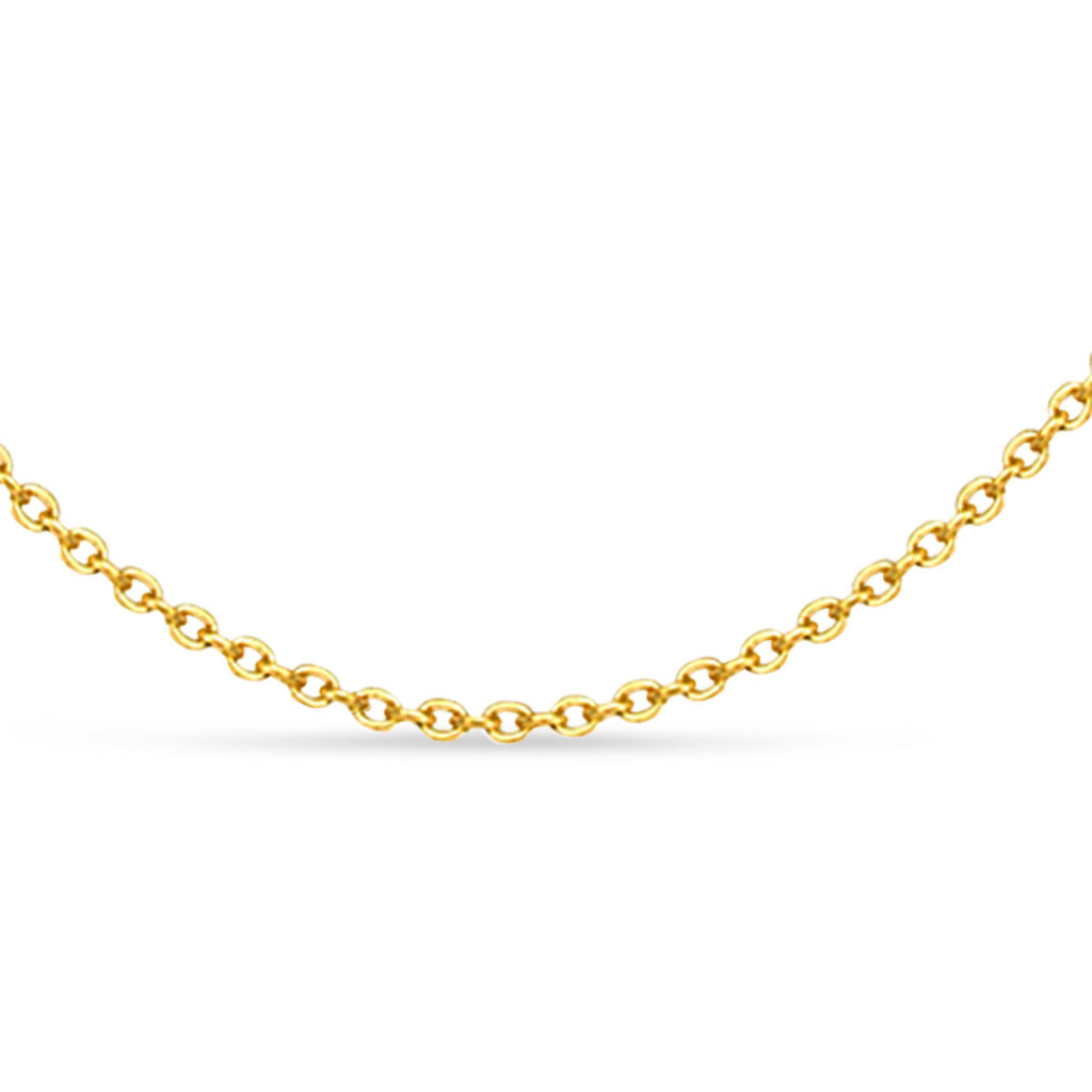Cable Chain Necklace With Lobster Lock 14k Yellow Gold