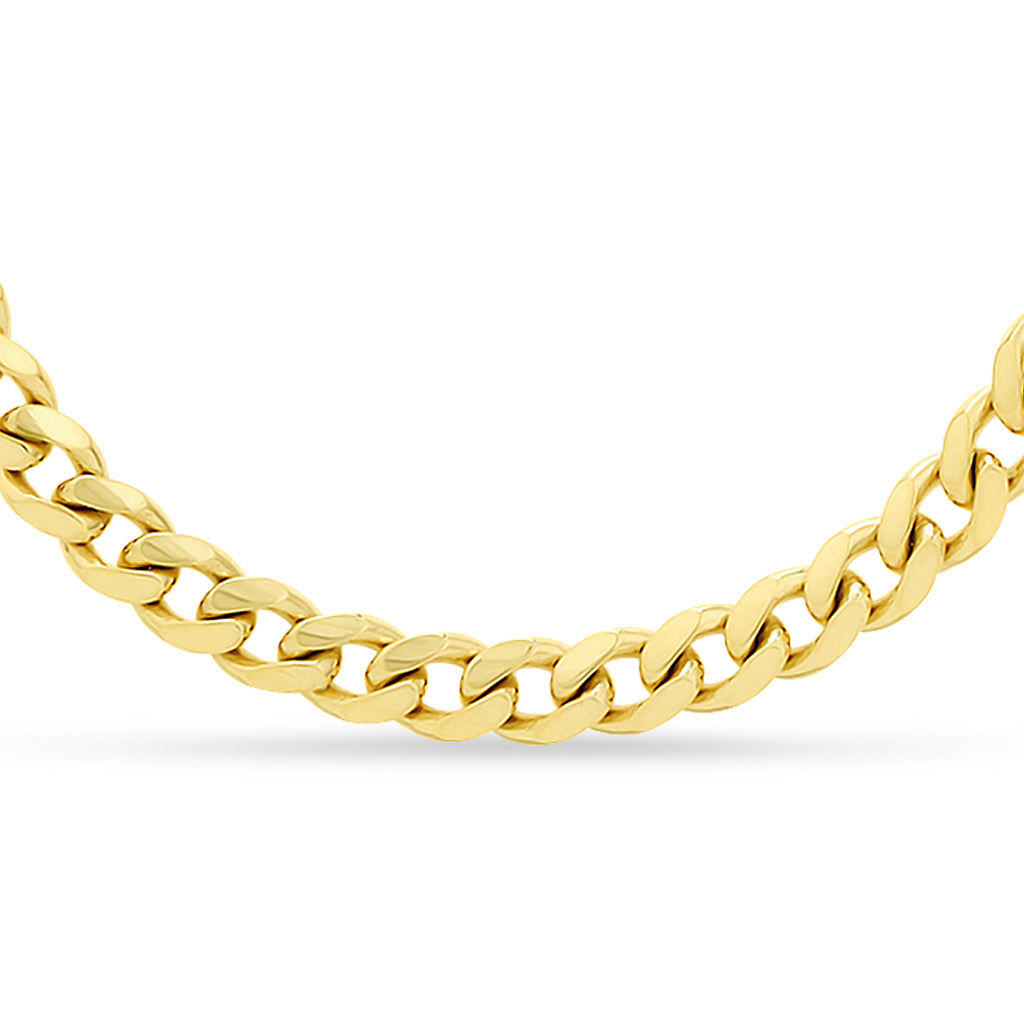 Miami Cuban Chain Necklace 14k Yellow Gold