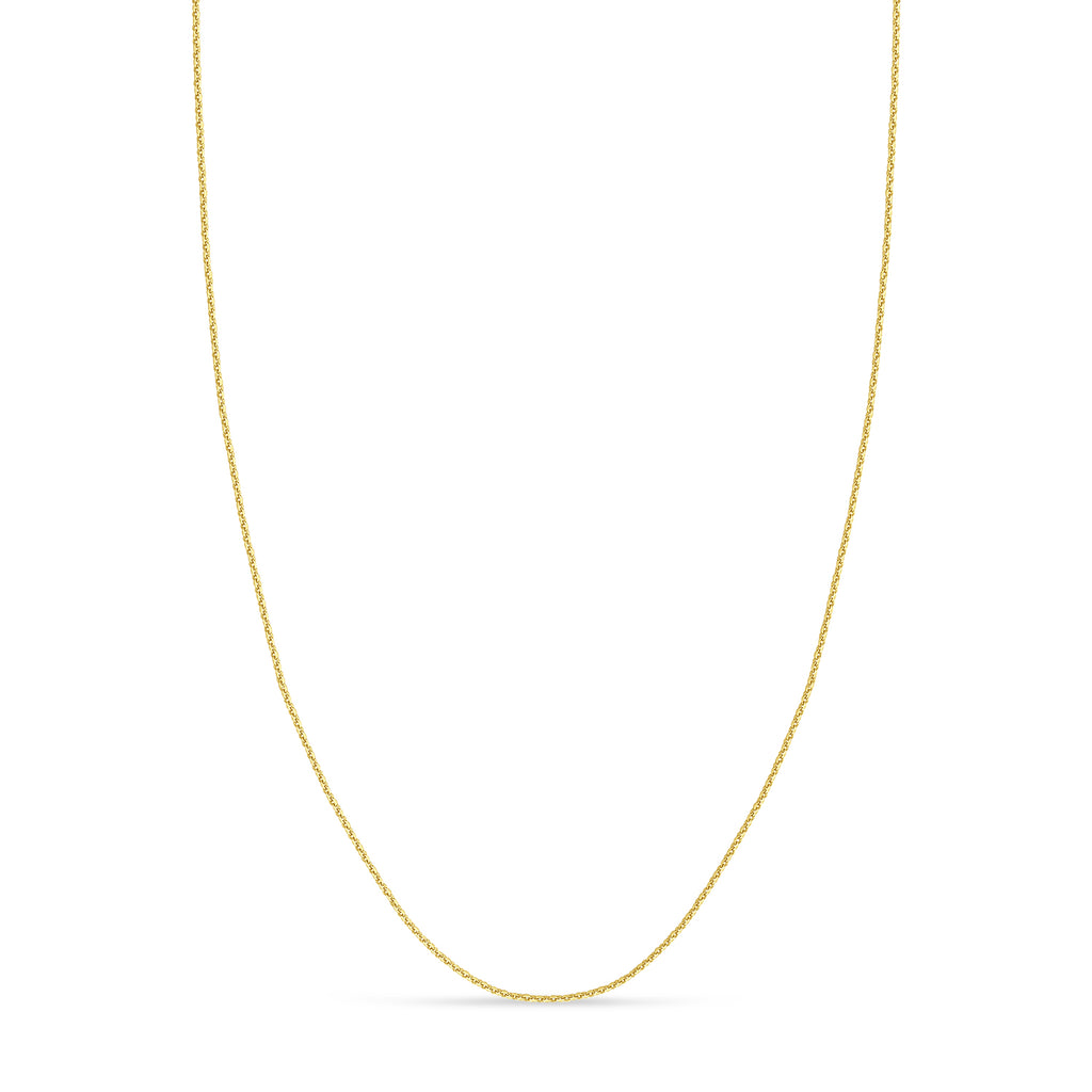 Cable Chain Necklace With Lobster Lock 14k Yellow Gold