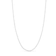 Box Chain Necklace With Lobster Lock 14k White Gold