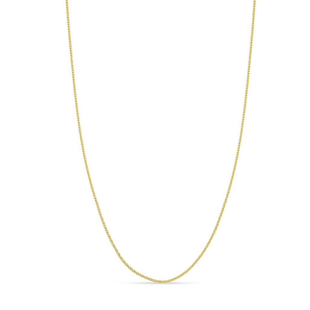 Box Chain Necklace With Lobster Lock 14k Yellow Gold