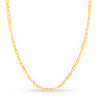 Curb Chain Necklace With Lobster Lock 14k Yellow Gold