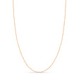 Singapore Chain Necklace With Lobster Lock 14k Rose Gold