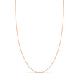 Designer Rolo Chain Necklace 14k Rose Gold