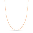 Paperclip Link Chain Necklace With Lobster Lock 14k Rose Gold