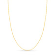 Paperclip Link Chain Necklace With Lobster Lock 14k Yellow Gold