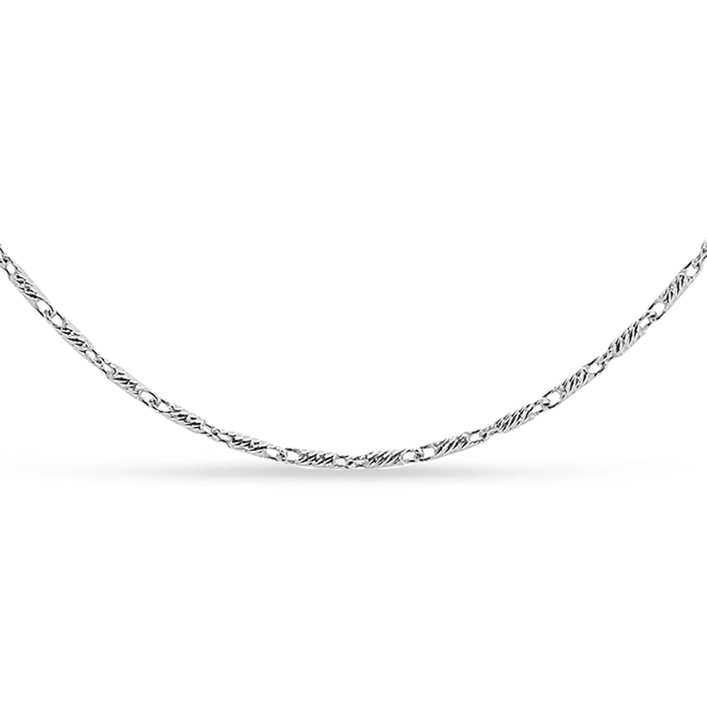 Lumacina Chain Necklace 14k White Gold