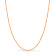 Large Round Box Chain Necklace 14k Rose Gold