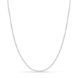 Large Round Box Chain Necklace 14k White Gold