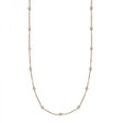 36 inch Long Diamond Station Necklace Strand 14k Rose Gold (1.50ct)