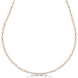 Lab Diamond Station Eternity Necklace in 14k Rose Gold (4.01ct)