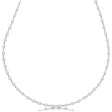 Lab Diamond Station Eternity Necklace in 14k White Gold (3.04ct)
