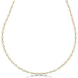 Lab Diamond Station Eternity Necklace in 14k Yellow Gold (1.51ct)