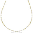 Lab Diamond Station Eternity Necklace in 14k Yellow Gold (3.04ct)