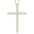 Diamond Cross Pendant Necklace 14kt Yellow Gold (1.00ct)