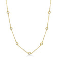 Diamond Station Necklace Bezel-Set 14K Yellow Gold (1.00ct)