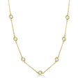 Diamond Station Seven Stone Bezel-Set Necklace 14k Yellow Gold (2.00ct)