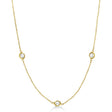 Diamond Station Three Stone Bezel-Set Necklace 14k Yellow Gold (1.00ct)