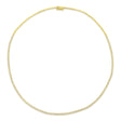 Diamond Tennis Choker Necklace for Women in 14k Yellow Gold (2.00 ctw)