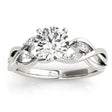 Diamond Marquise Vine Leaf Engagement Ring Setting Palladium (0.20ct)