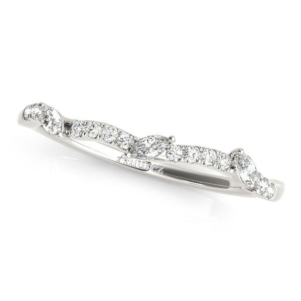 Diamond Marquise Vine Leaf Bridal Set Setting Palladium (0.43ct)