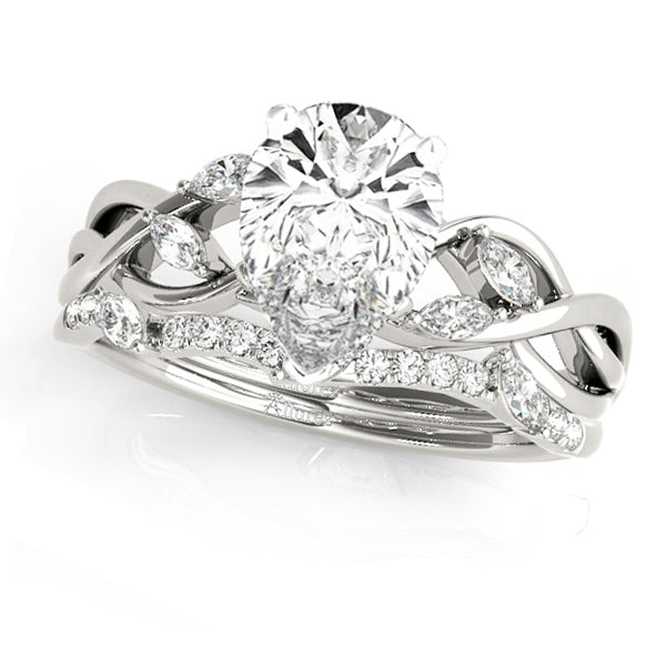 Twisted Pear Diamonds Bridal Sets Platinum (1.23ct)