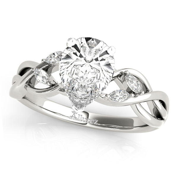 Twisted Pear Diamonds Bridal Sets Platinum (1.23ct)