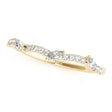 Lab Diamond Contoured Marquise Wedding Band Ring 18k Yellow Gold (0.23ct)