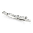 Lab Diamond Contoured Marquise Wedding Band Ring Palladium (0.23ct)