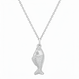 Fancy Fish Polished Nautical Charm Pendant Necklace 14k White Gold