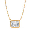 Radiant Lab Diamond Solitaire Pendant Necklace 14K Yellow Gold (2.50ct)