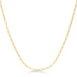 Small Paperclip Link Chain Necklace 14k Yellow Gold (2.1mm)