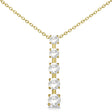 Diamond Journey Pendant with 5 Round Diamonds 14K Yellow Gold 1.00ct